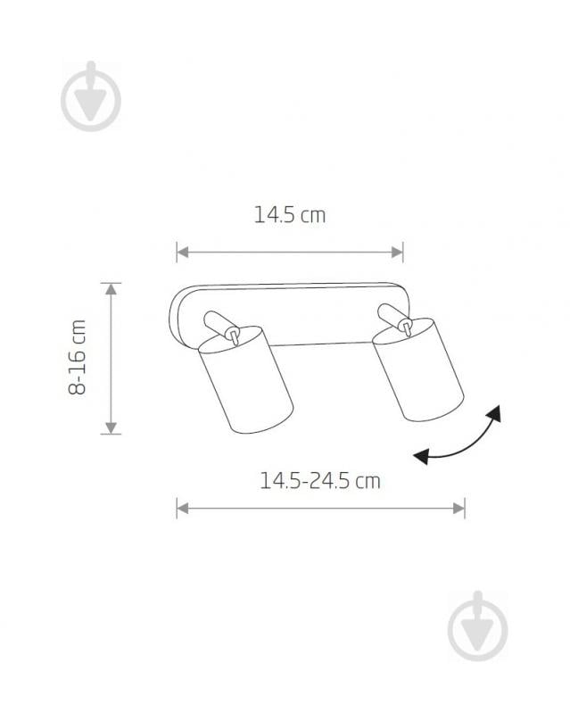 Спот Nowodvorski Eye Spot 2x35 Вт GU10 черный 6020 - фото 2