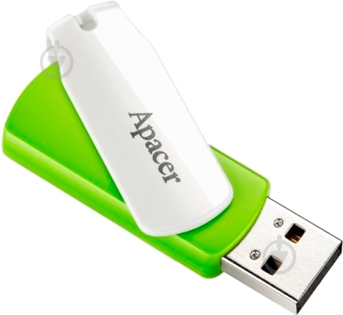 Флеш-пам'ять USB Apacer AH335 16 ГБ USB 2.0 green/white (AP16GAH335G-1) - фото 3