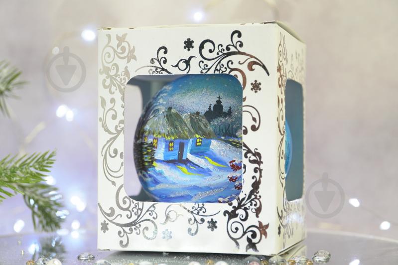 Куля ялинкова Околиця села d 100 мм блакитний 4820001106916 - фото 4