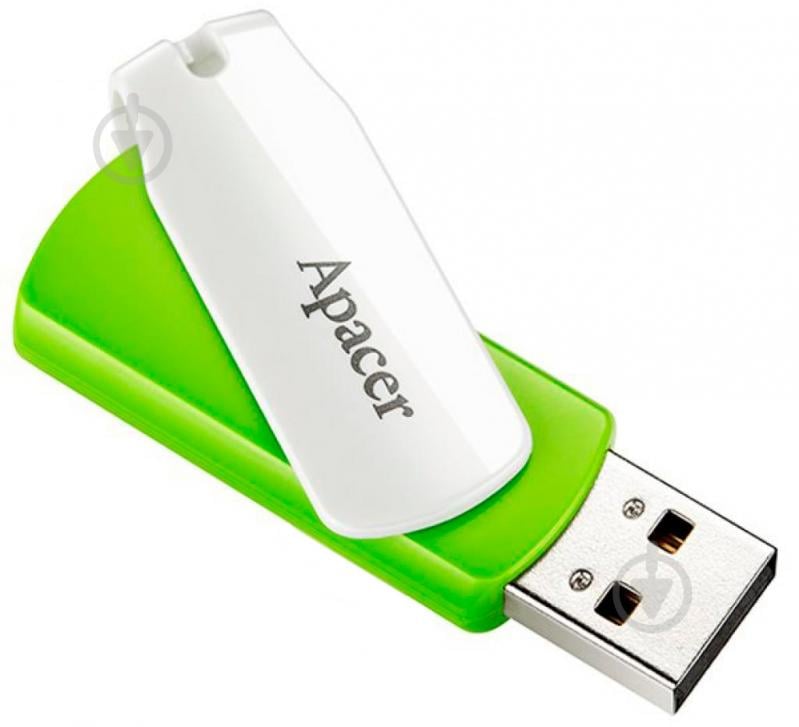 Флеш-память USB Apacer AH335 8 ГБ USB 2.0 green/white (AP8GAH335G-1) - фото 3