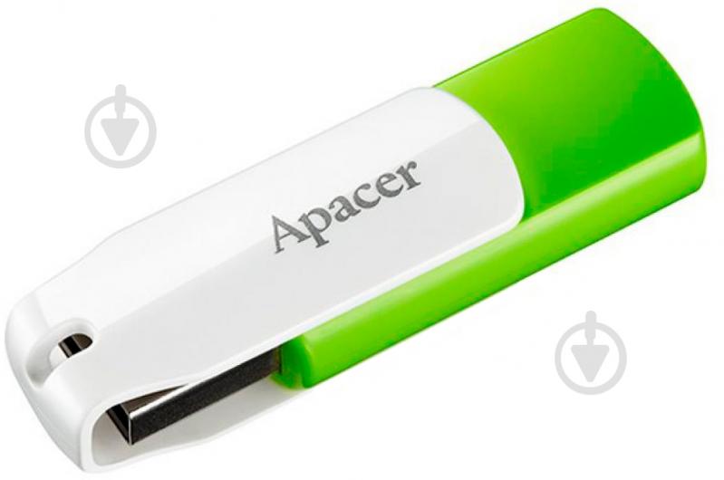 Флеш-память USB Apacer AH335 8 ГБ USB 2.0 green/white (AP8GAH335G-1) - фото 2