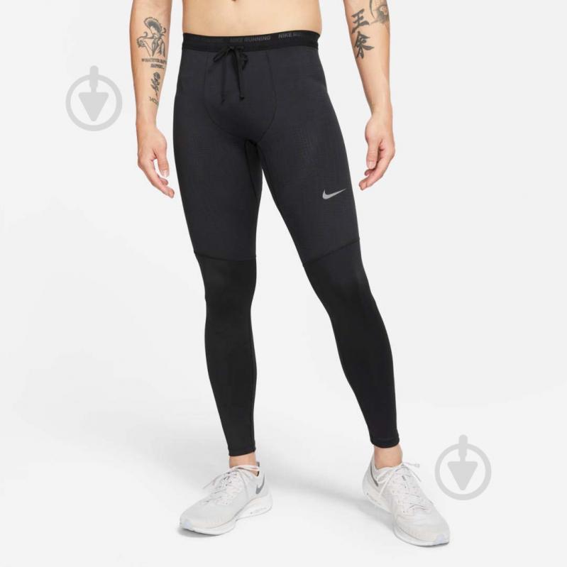 Тайтсы Nike M NK DF PHENOM ELITE TIGHT CZ8823-010 р.XL черный - фото 1