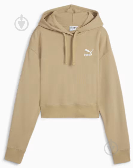 Джемпер Puma BETTER CLASSICS CROPPED HOODIE TR 62422983 р.S бежевий - фото 7