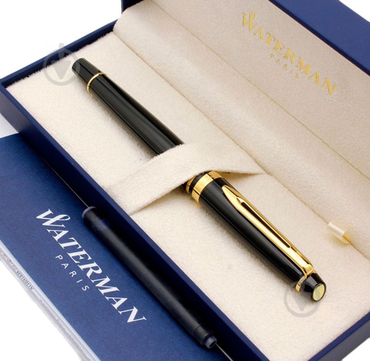 Ручка перьевая Waterman Expert Black FP F 10021 - фото 3