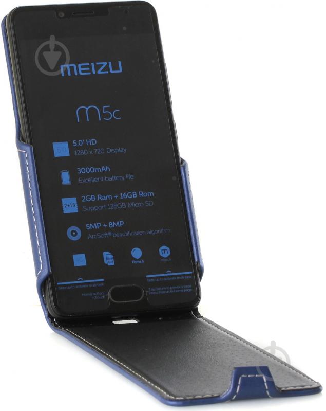 Чехол-флип RED POINT Flip Case для Meizu M5c blue (ФК.173.З.06.23.000) - фото 3