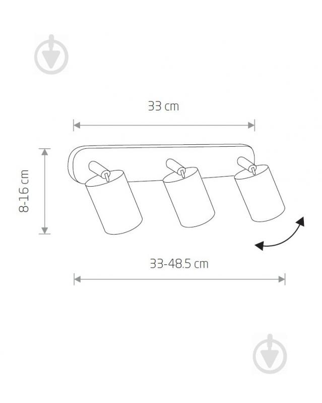 Спот Nowodvorski Eye Spot 3x35 Вт GU10 графитовый 6136 - фото 2