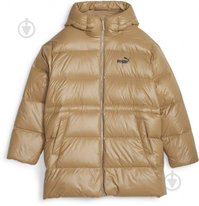 Пальто женская зимняя Puma STYLE HOODED DOWN JACKET 67536885 р.M коричневая - фото 1