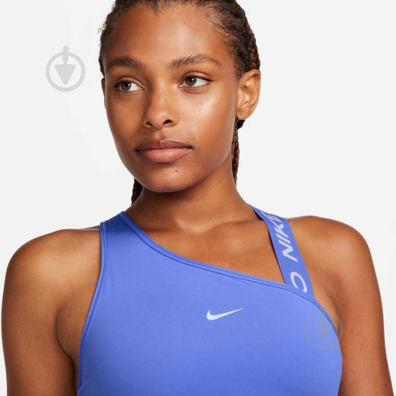 Бра Nike W NP DF SWSH ASYMMETRIC BRA DM0570-413 р.S голубой - фото 4