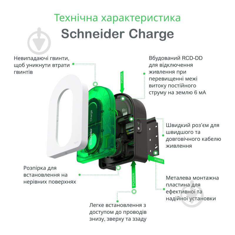 Зарядная станция Schneider Electric Charge 32A 7,4 кВт EVH5A07N2C7 - фото 3