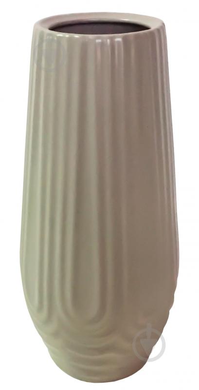 Ваза керамическая серая Рио 31 см - фото 1