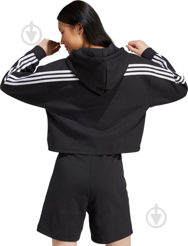 Джемпер Adidas W FI 3S OH HD IP1533 р.XL чорний - фото 2