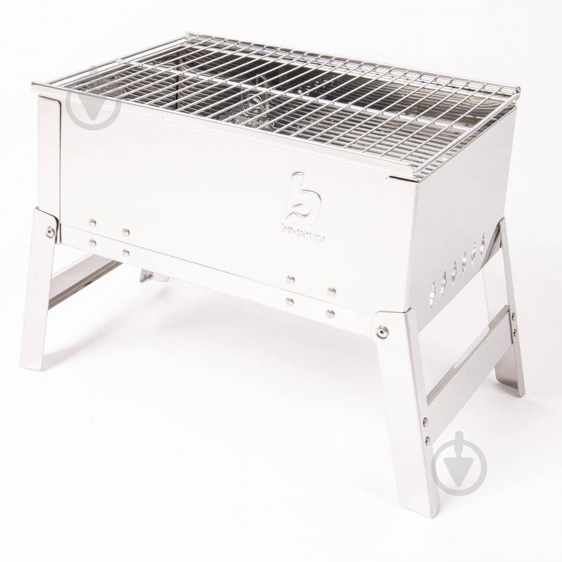 Гриль вугільний Bo-Camp Compact Delux Silver (8108360) - фото 1
