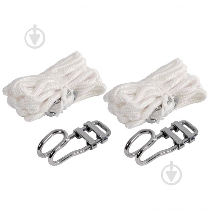 Комплект креплений Bo-Camp для гамака Universal Silver (7100208) 380 см белый - фото 4 Комплект креплений Bo-Camp для гамака Universal Silver (7100208) 380 см белый - фото 4