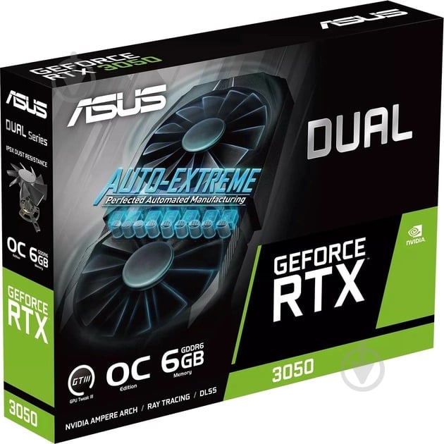 Видеокарта Asus GeForce RTX 3050 6GB GDDR6 96bit (90YV0K60-M0NA00) - фото 9