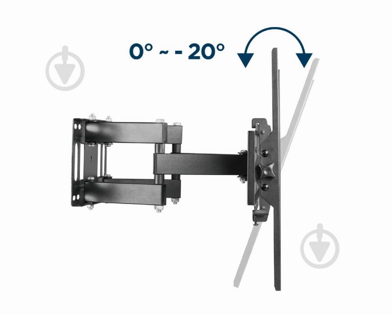 Кріплення для телевізора Gembird (WM-70ST-01) поворотно-похилі 37"-70" - фото 11