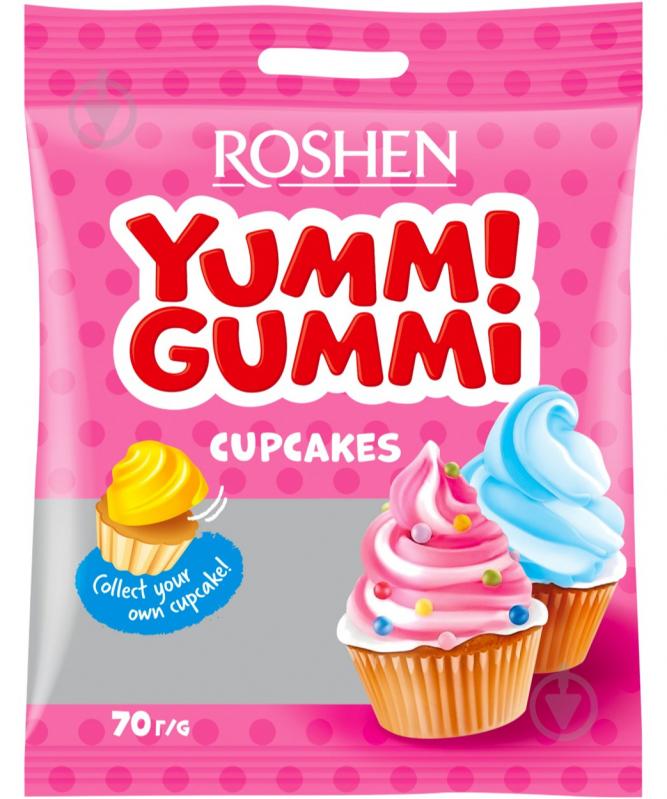 Цукерки жувальні yummi gummi cupcakes 70 г - фото 1