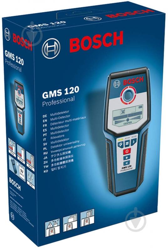 Детектор Bosch GMS 120 Professional + м'яч Adidas - фото 3