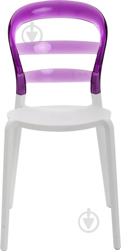 Стул обеденный АС-070 белый с пурпурным белыйпурпурный/белыйфиолетовый - фото 2 Стул обеденный АС-070 белый с пурпурным белыйпурпурный/белыйфиолетовый - фото 2