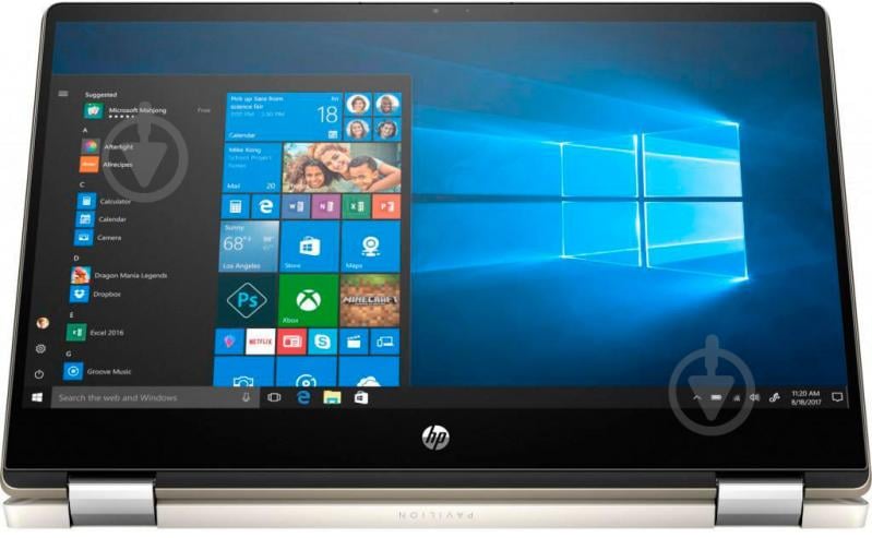 Ноутбук HP Pavilion x360 14" (1S7P3EA) gold - фото 7