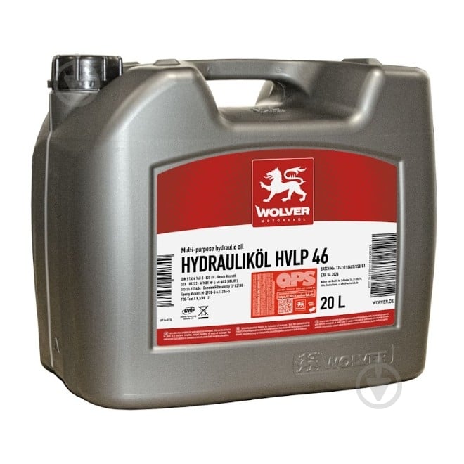 Масло гидравлическое Wolver Hydrauliköl HVLP 46 20 л - фото 2 Масло гидравлическое Wolver Hydrauliköl HVLP 46 20 л - фото 2