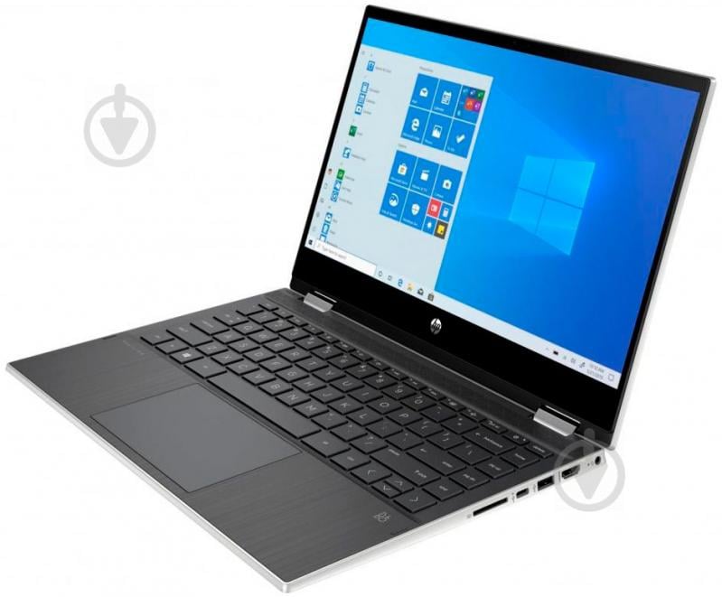 Ноутбук HP Pavilion x360 14" (1S7N9EA) silver - фото 3