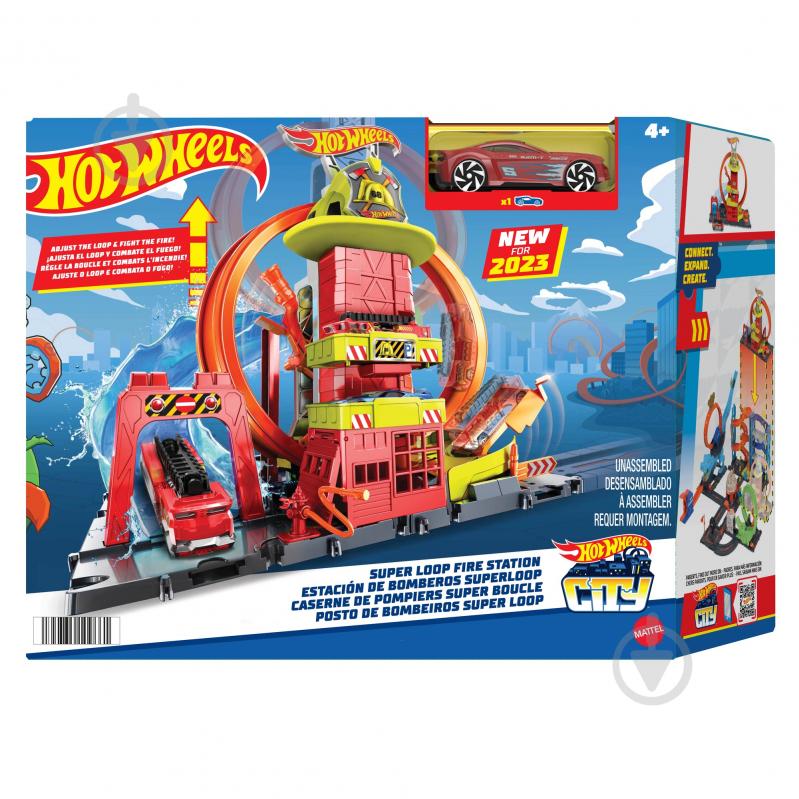 Игровой набор Hot Wheels Супер петля с пожарной станцией HKX41 - фото 6