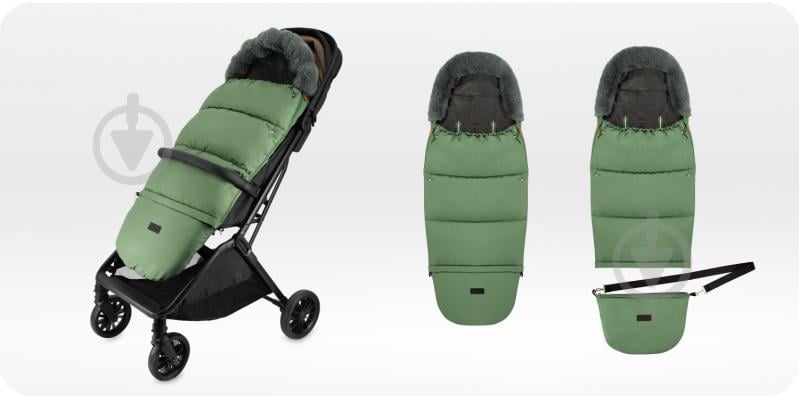 Конверт зимний MoMi Sleeping bag 2 в 1 green AKCE00051 - фото 2