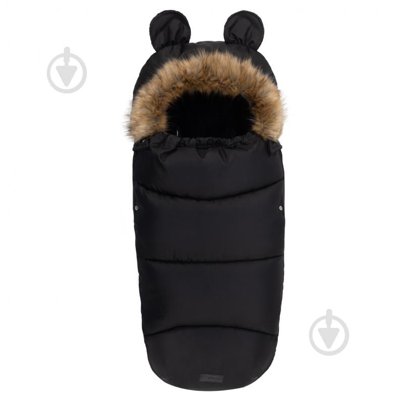 Конверт зимний MoMi Sleeping bag black AKCE00032 - фото 3