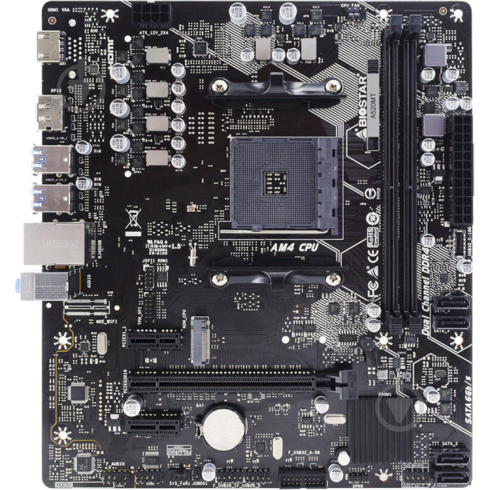 Материнська плата Biostar A520MT (Socket AM4, AMD A520, micro ATX) - фото 1