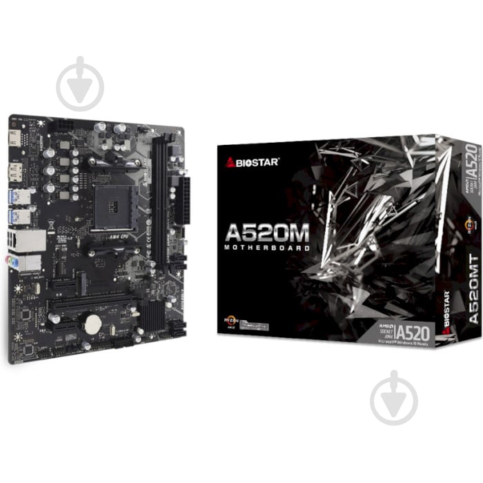 Материнська плата Biostar A520MT (Socket AM4, AMD A520, micro ATX) - фото 3