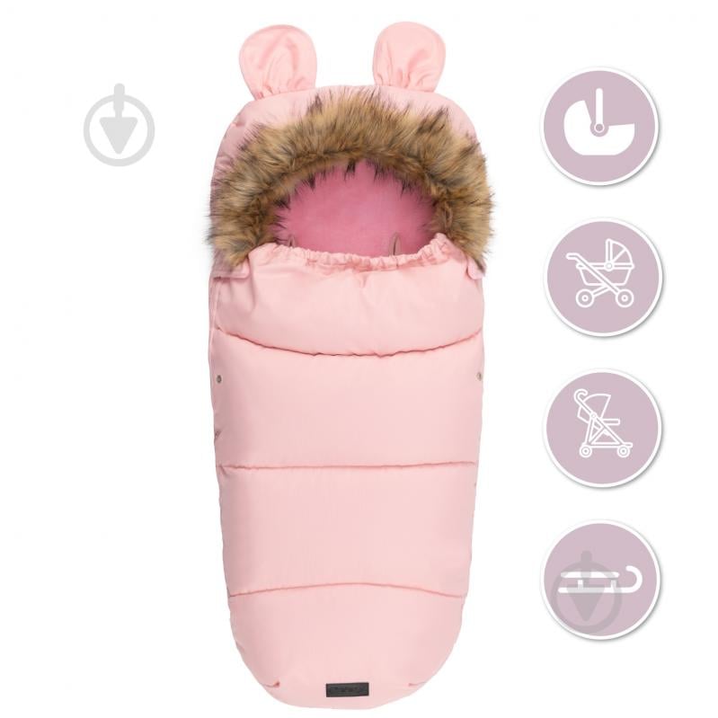 Конверт зимовий MoMi Sleeping bag pink AKCE00033 - фото 5