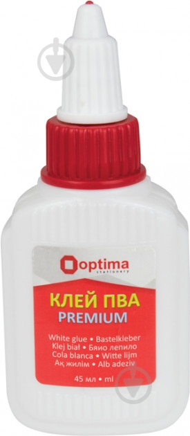 Клей ПВА Premium 45 мл (O45233) Optima - фото 1