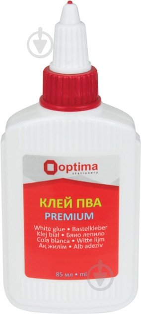 Клей ПВА Premium 85 мл (O45234) Optima - фото 1 Клей ПВА Premium 85 мл (O45234) Optima - фото 1