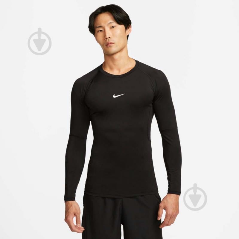 Футболка Nike M NP DF TIGHT TOP LS FB7919-010 р.2XL черный - фото 1