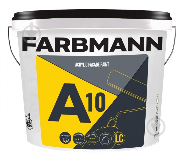 Краска А10 Acrylic Facade Paint, база LC мат - фото 1