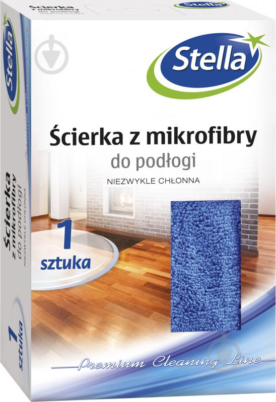 Набір серветок Stella Pack з мікрофібри для підлоги 50х60 см 1 шт./уп. синя - фото 1