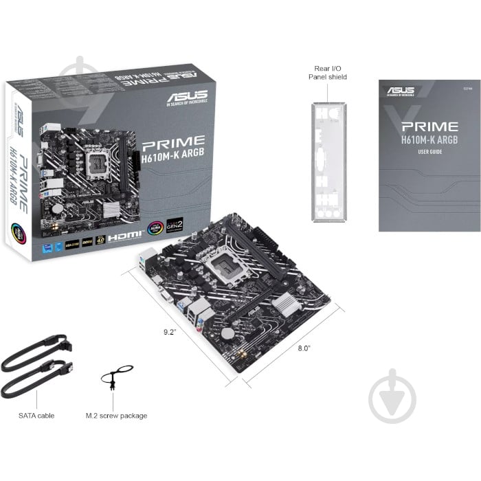 Материнская плата Asus 90MB1G90-M0EAY0 (LGA1700, Intel H610, micro ATX) - фото 6