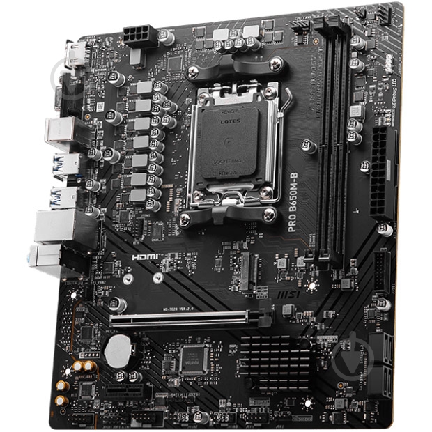 Материнская плата MSI 911-7E28-005 (Socket AM5, AMD B650, micro ATX) - фото 2