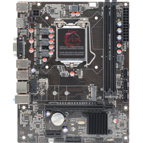 Материнская плата AFOX IH61-MA5-V6 (LGA 1151, Intel H61, micro ATX) - фото 1