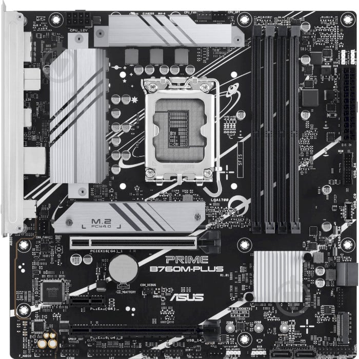 Материнская плата Asus 90MB1GY0-M0EAY0 (LGA1700, Intel B760, micro ATX) - фото 1