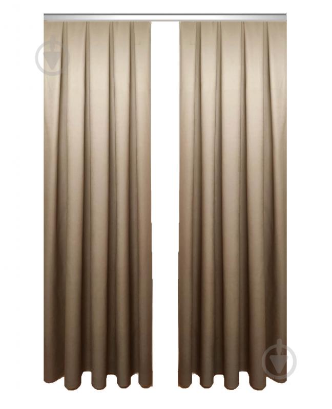 Штора Градиент 150x265 бежевый Декор-ін - фото 2