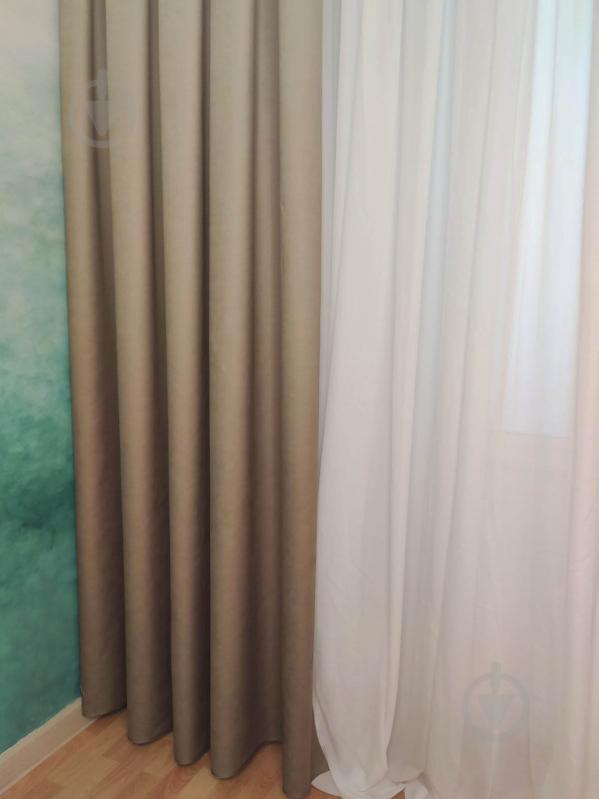 Штора Градиент 150x265 бежевый Декор-ін - фото 4