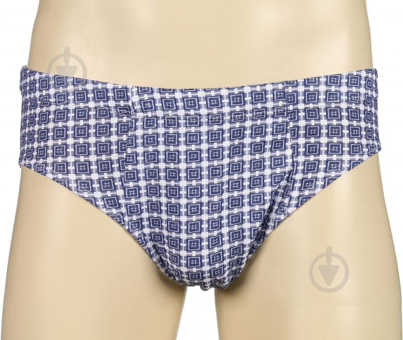 Трусы мужские L синий с белым - фото 1