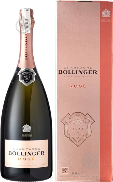 Шампанське брют Розе Champagne Bollinger у подарунковій коробці 1,5 л - фото 1