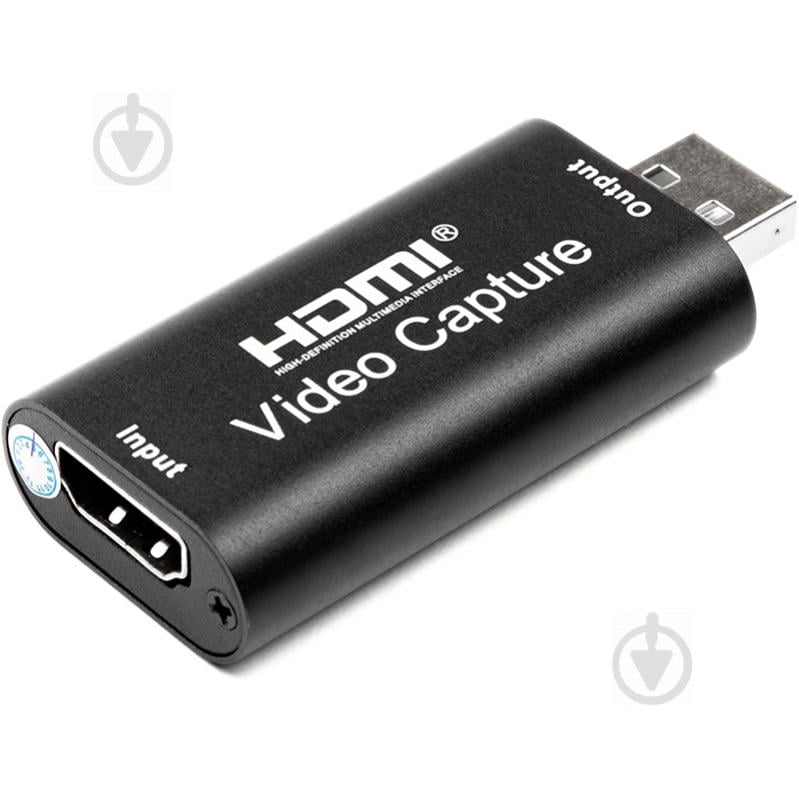 Адаптер PowerPlant HDMI (F) – USB 2.0 (M) черный (CA912353) - фото 3