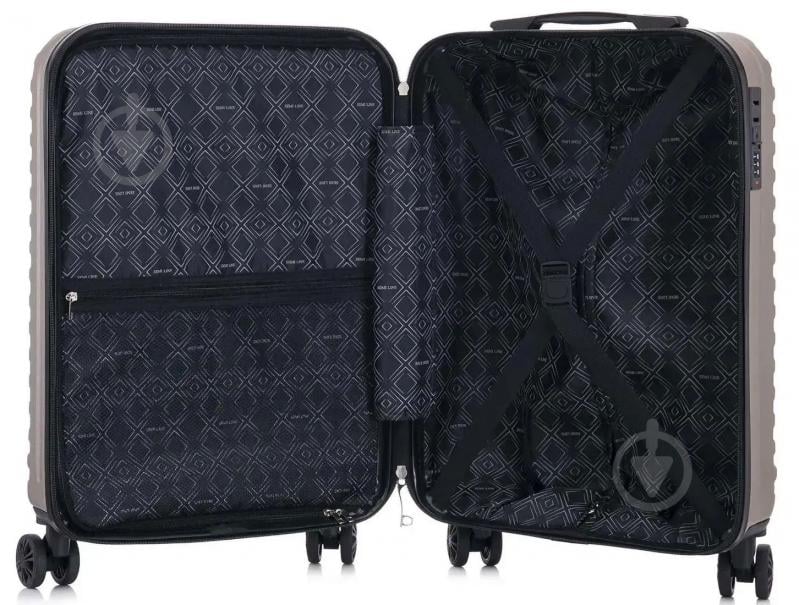 Чемодан SEMI LINE T5864-1 Champagne S 42 л - фото 4