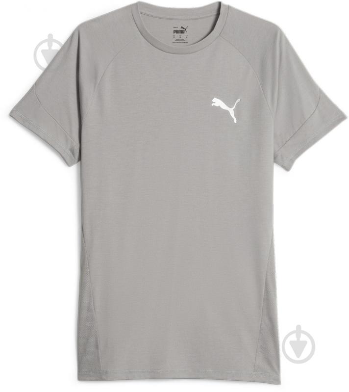 Футболка Puma EVOSTRIPE Tee 67592814 р.S сірий - фото 1