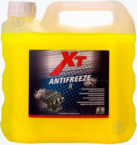 Антифриз XT ANTIFREEZE R-TYPE -80°C 3 л желтый - фото 1