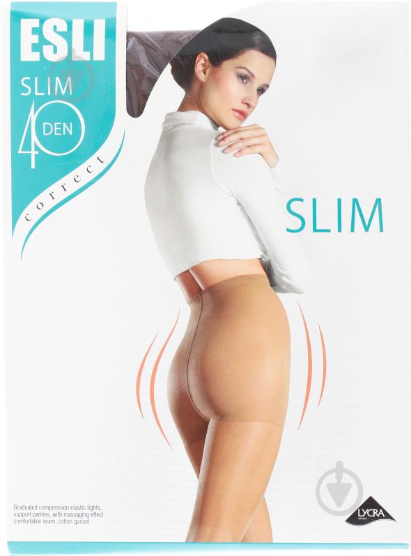 Колготки ESLI SLIM 40 den marrone Колготки жін. ESLI SLIM 3 шоколадный - фото 1