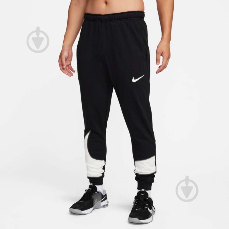 Брюки Nike M NK DF FLC PANT TAPER ENERGY FB8577-010 р. M черный - фото 1